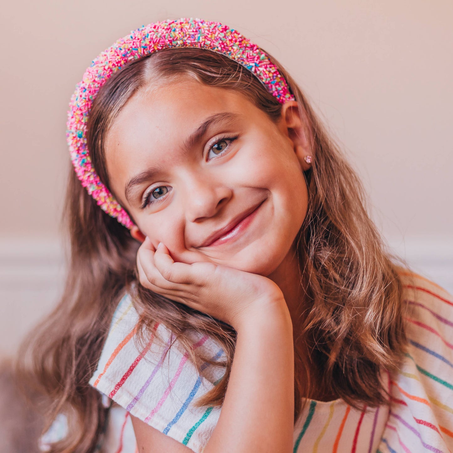 Rainbow Confetti Sprinkles Headband