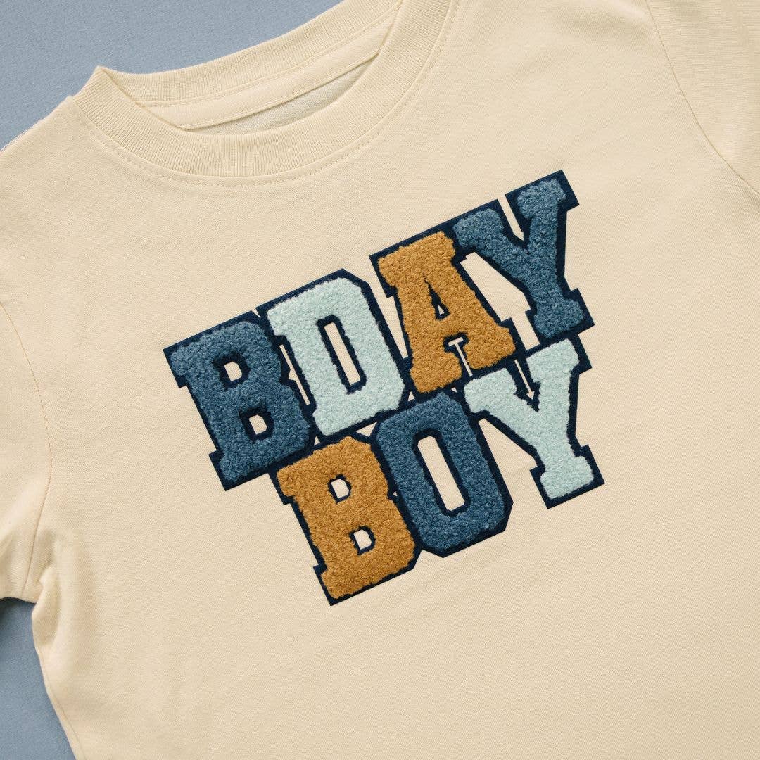 Birthday Boy Patch Short Sleeve T-Shirt