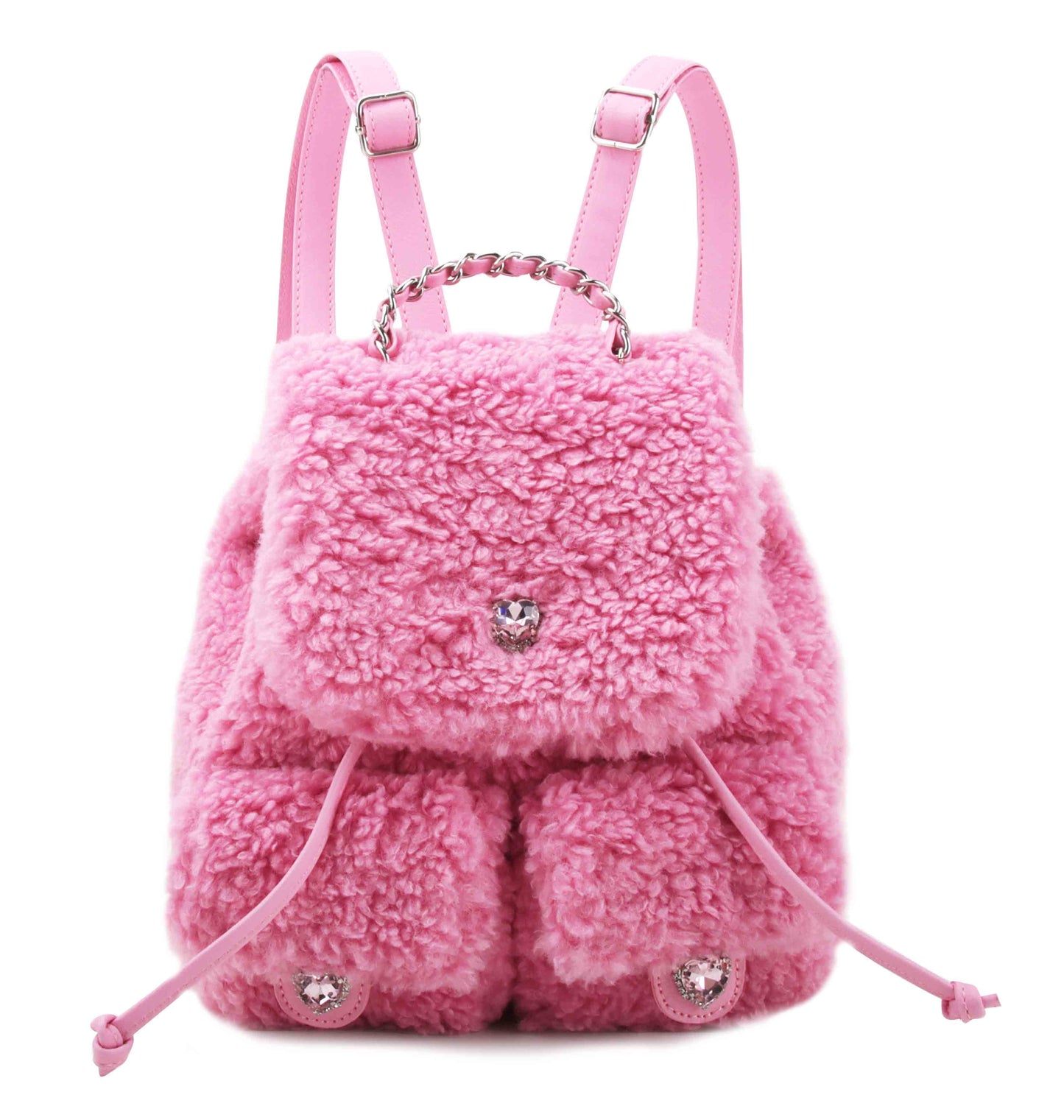 OMG Accessories - Sherpa Flap Mini Backpack