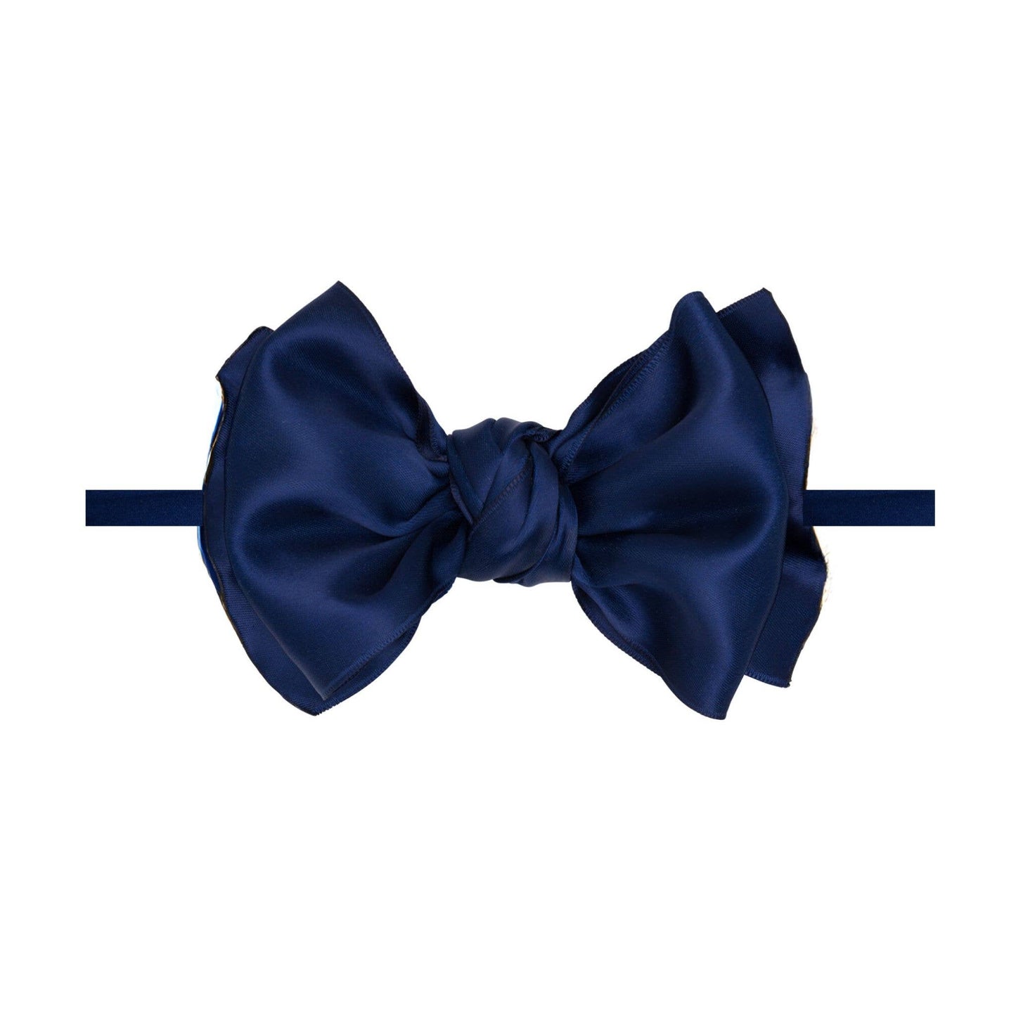Baby Bling Bows - Baby Bling® Satin FAB® Skinny nylon headband with satin bow