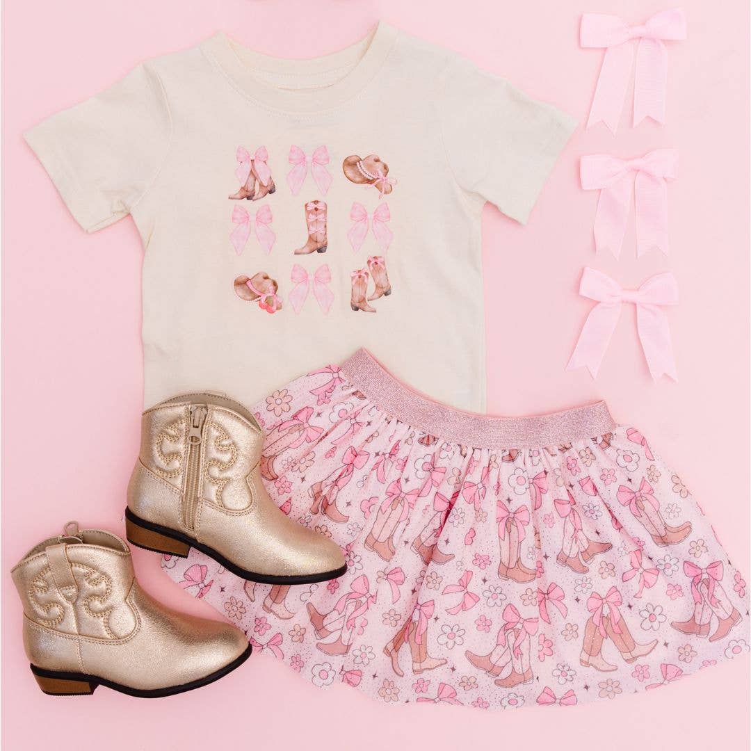 Boots and Bows Cowgirl Short Sleeve T-Shirt