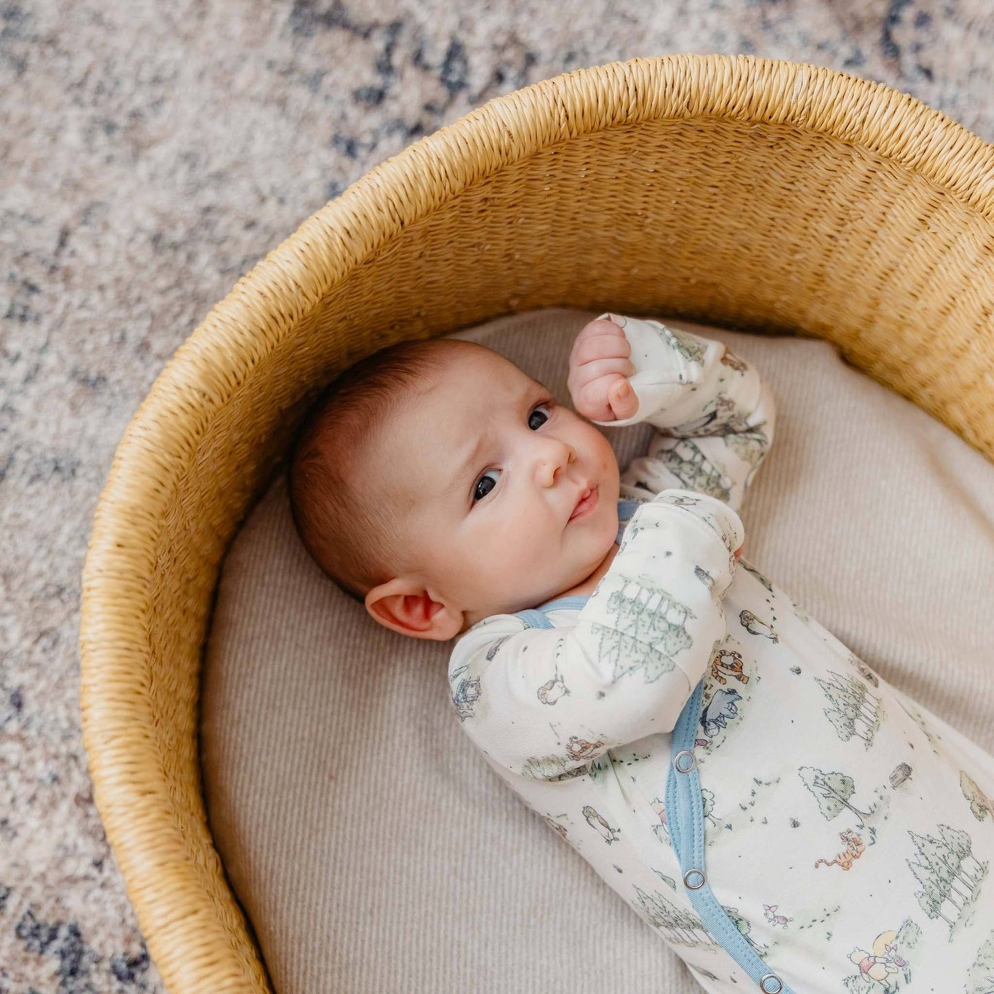 Copper Pearl | Newborn Knotted Gown - Hundred Acre Wood
