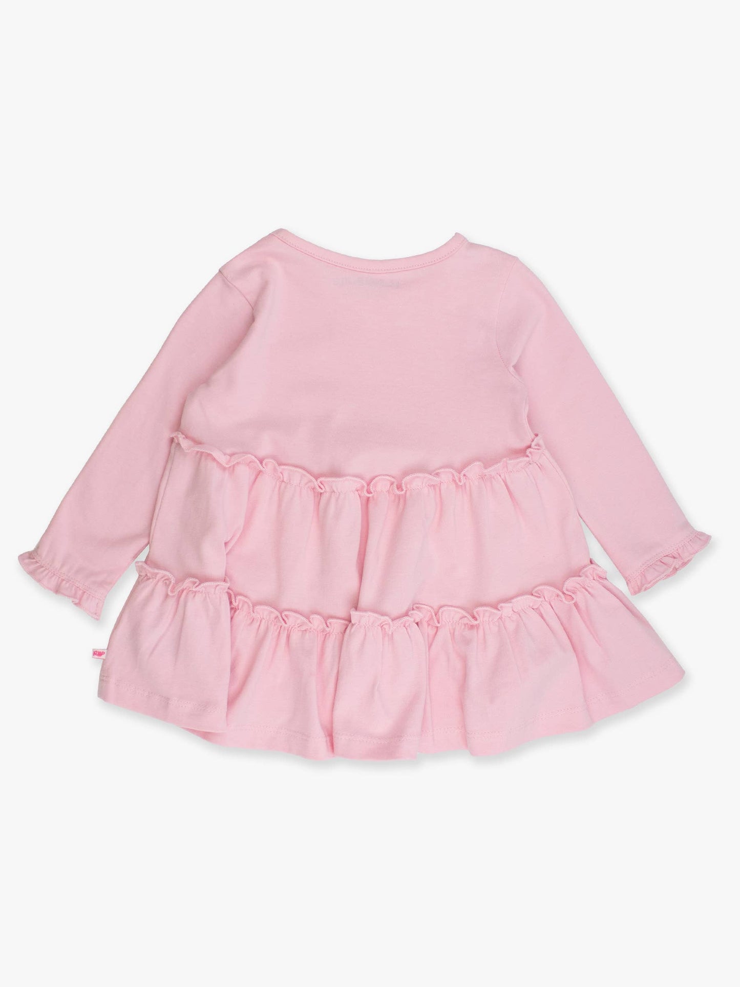 RuffleButts + RuggedButts - Girls Pink Knit Ruffle Tiered Tunic Top