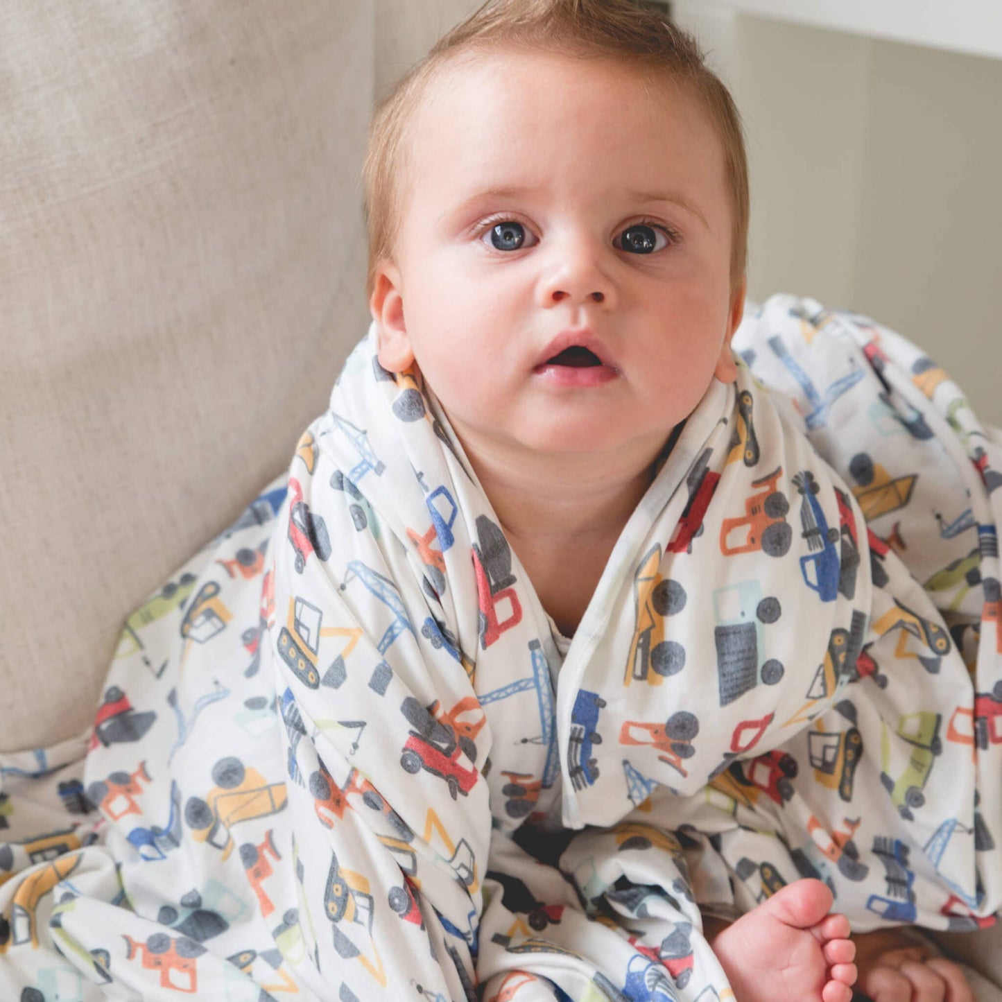 Copper Pearl | Knit Swaddle Blanket - Diesel