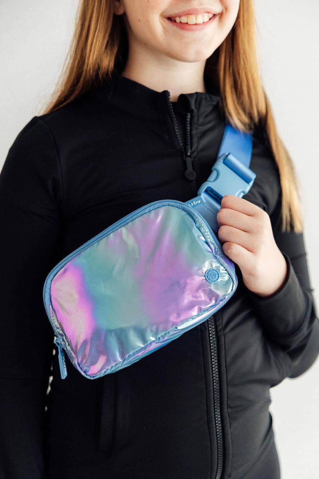 Periwinkle Iridescent Belt Bag