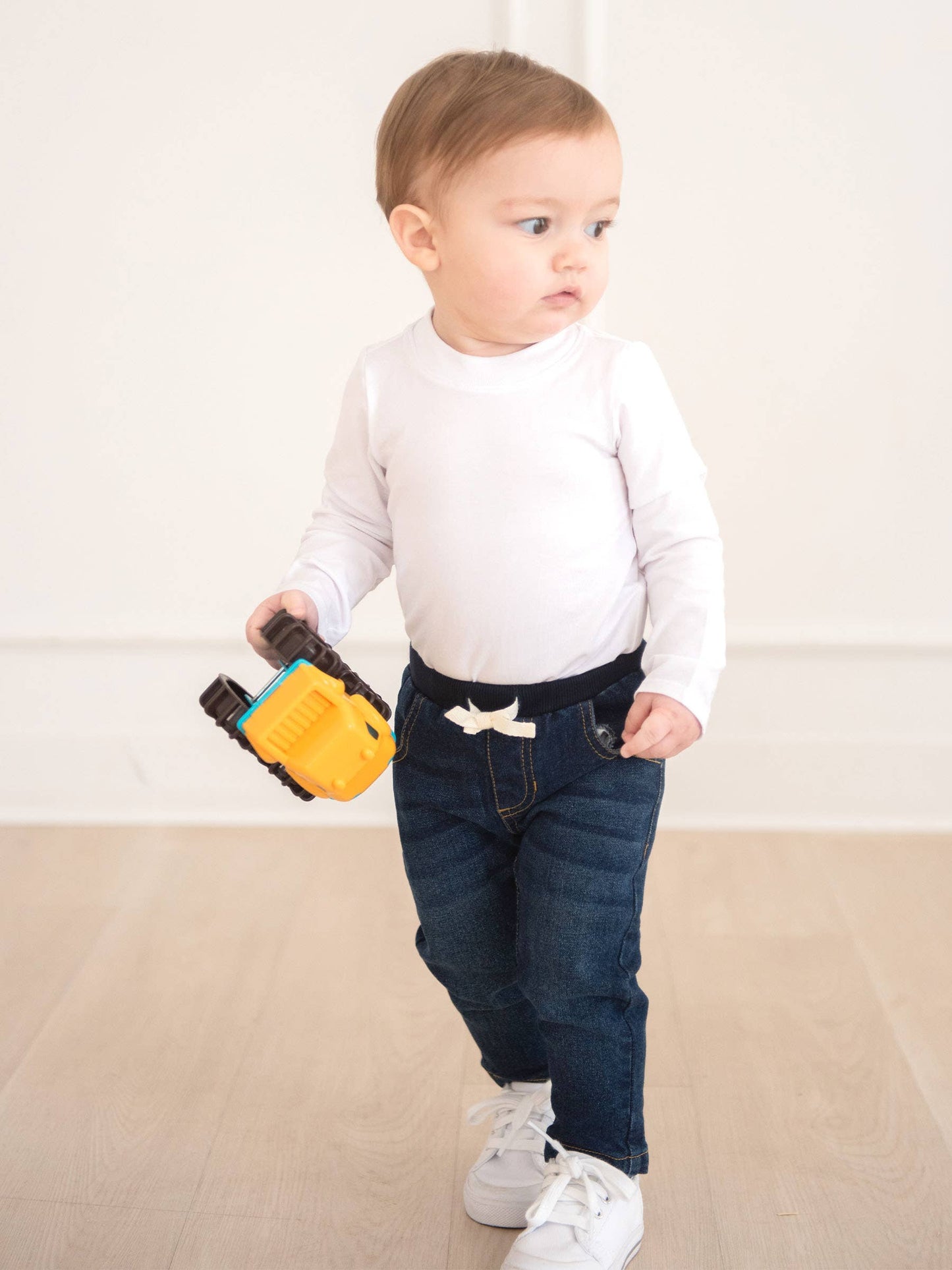 RuffleButts + RuggedButts - Boys Medium Wash Pull-on Jeans