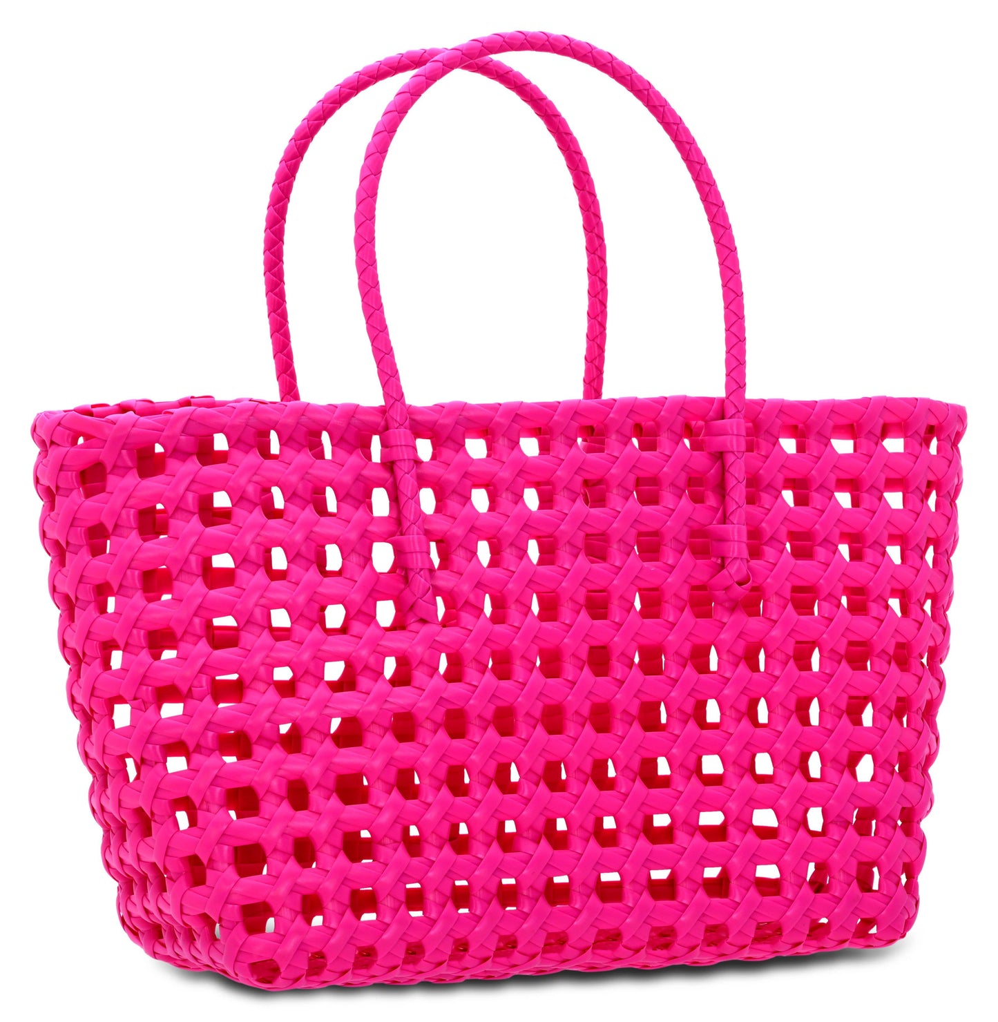 Small Pink Woven Tote