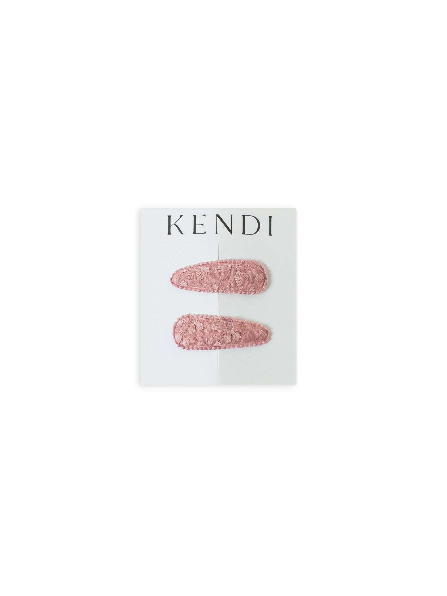 Colored Organics - KENDI Baby Hair Clips 2 Pack - Rose Floral