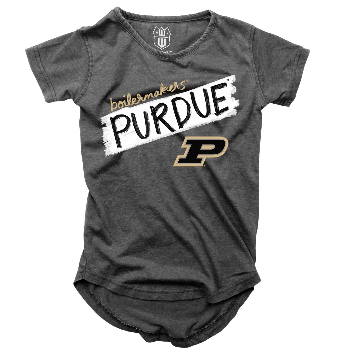 Purdue Boilermakers NCAA Girls S/S Burnout Tee