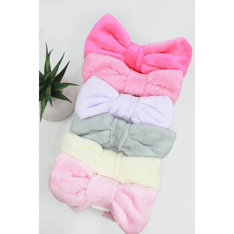 Plush Spa Bow Headband