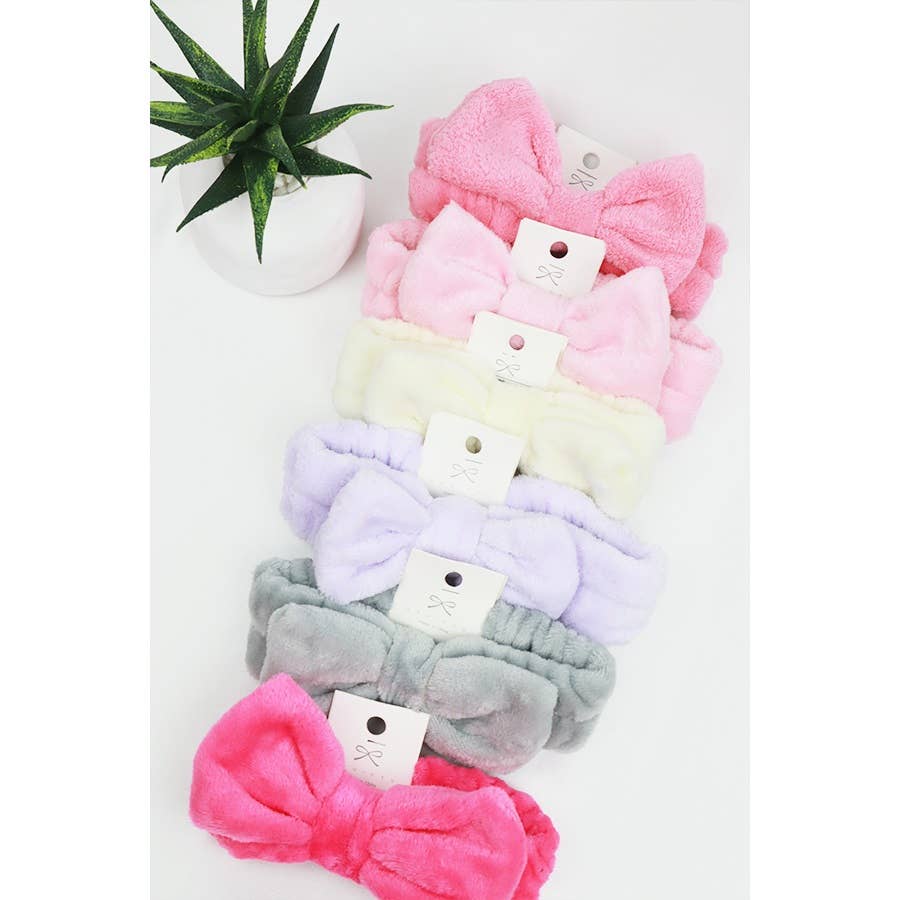 Plush Spa Bow Headband