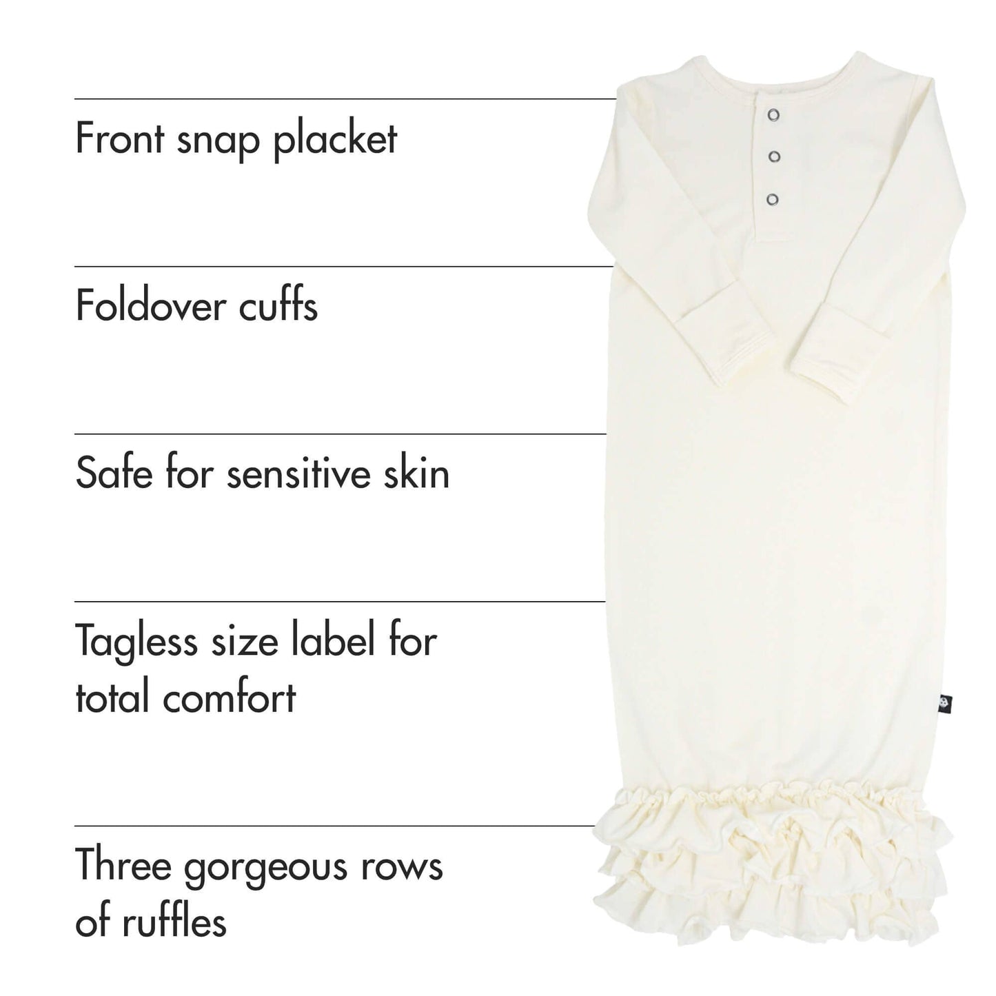 Ruffle Gown© and Knot Hat - Pink Blush