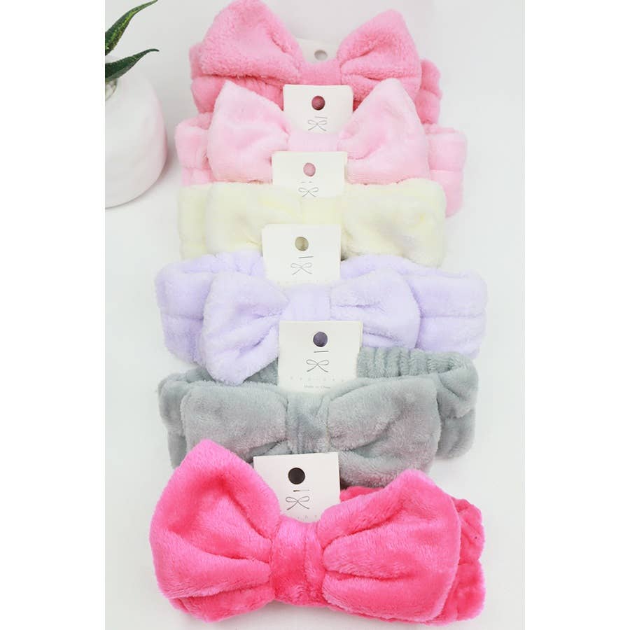 Plush Spa Bow Headband