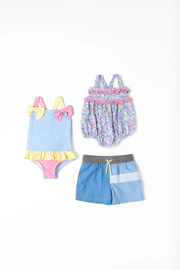TBBC | Country Club Colorblock Trunk - Park City Periwinkle, Beale Street Blue & Grantley Gray