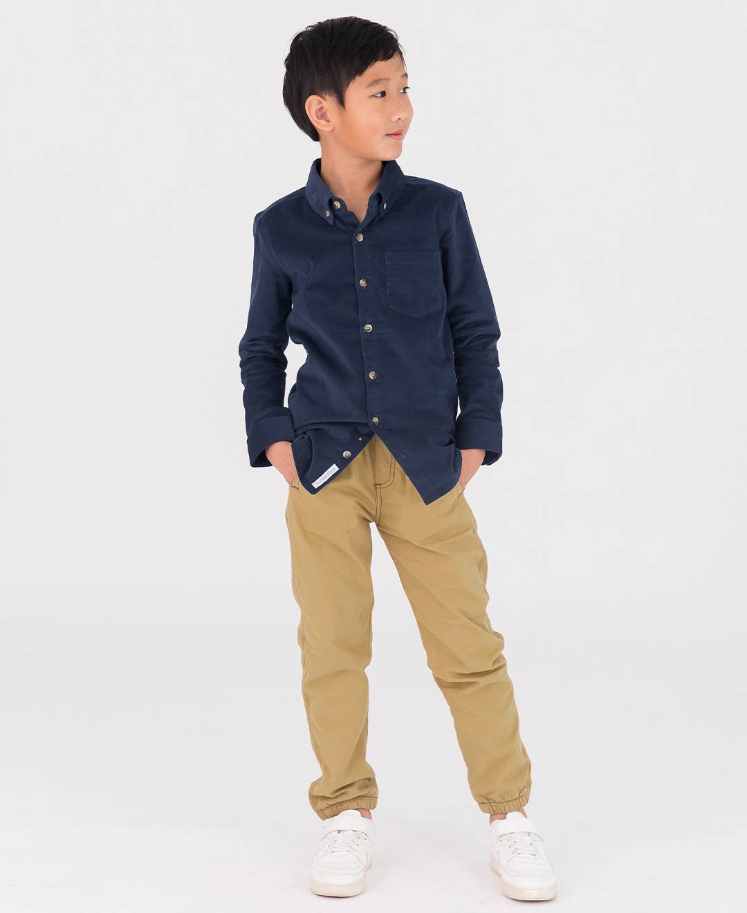 RuffleButts + RuggedButts - Boys Dark Khaki Jogger Pants