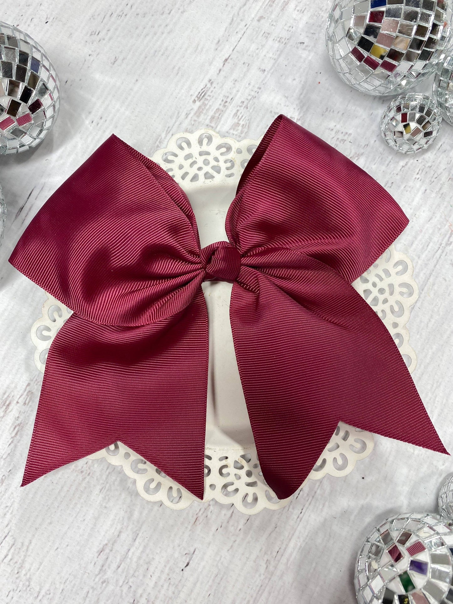 6" Cheer/Dance Bow - Alligator Clip