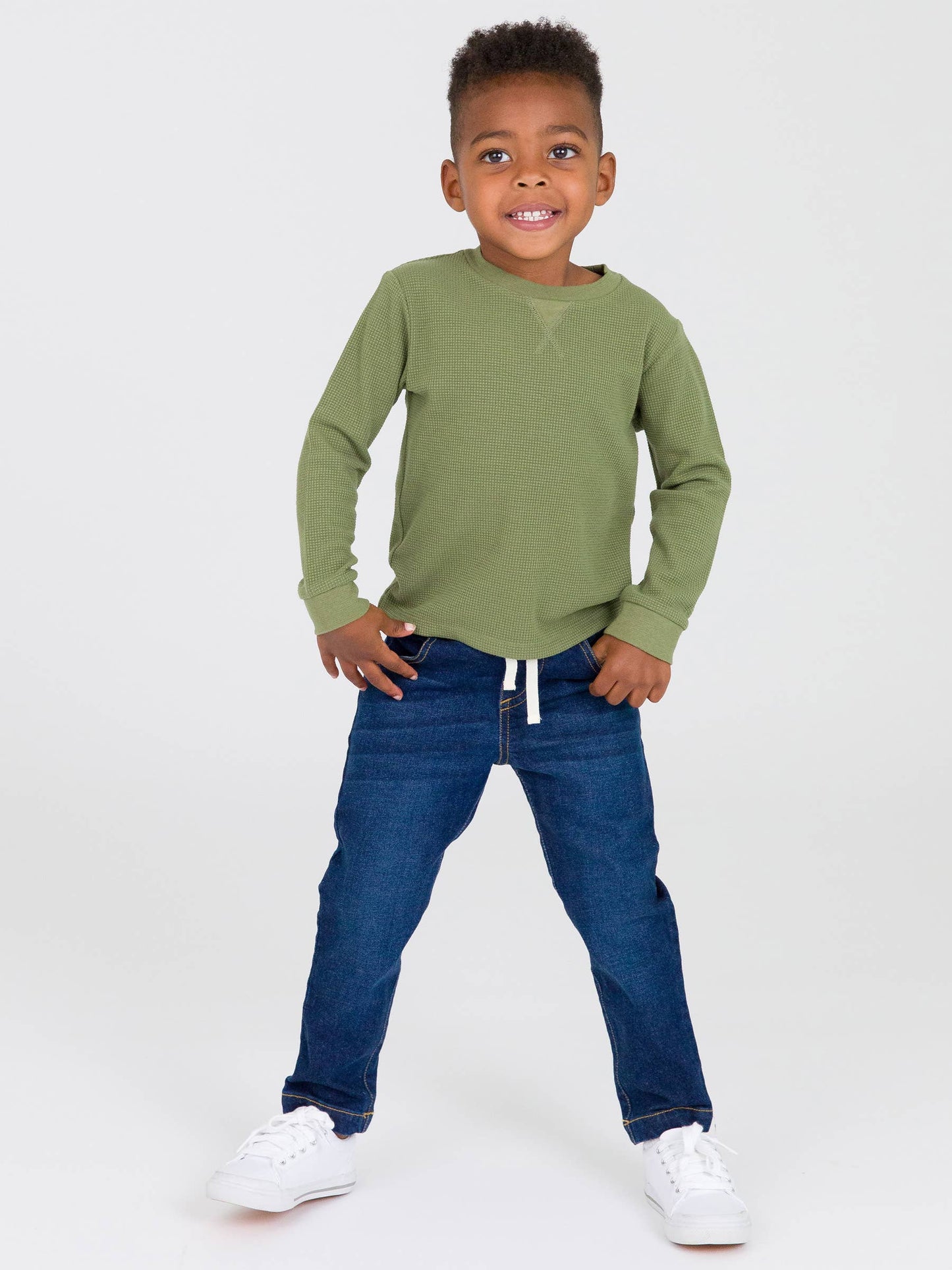 RuffleButts + RuggedButts - Boys Medium Wash Pull-on Jeans