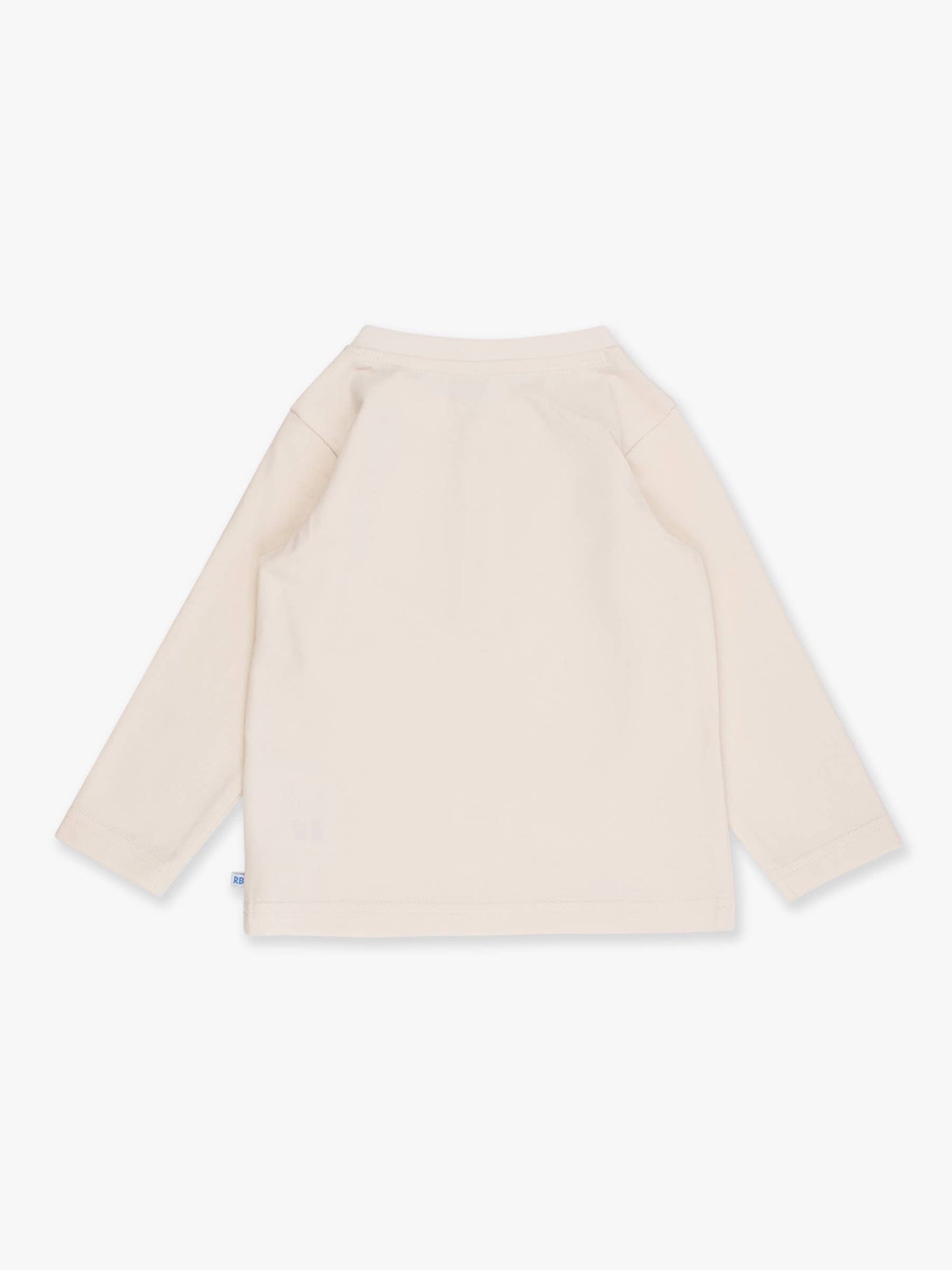 RuffleButts + RuggedButts - Boys Ivory Knit Long Sleeve Henley Tee