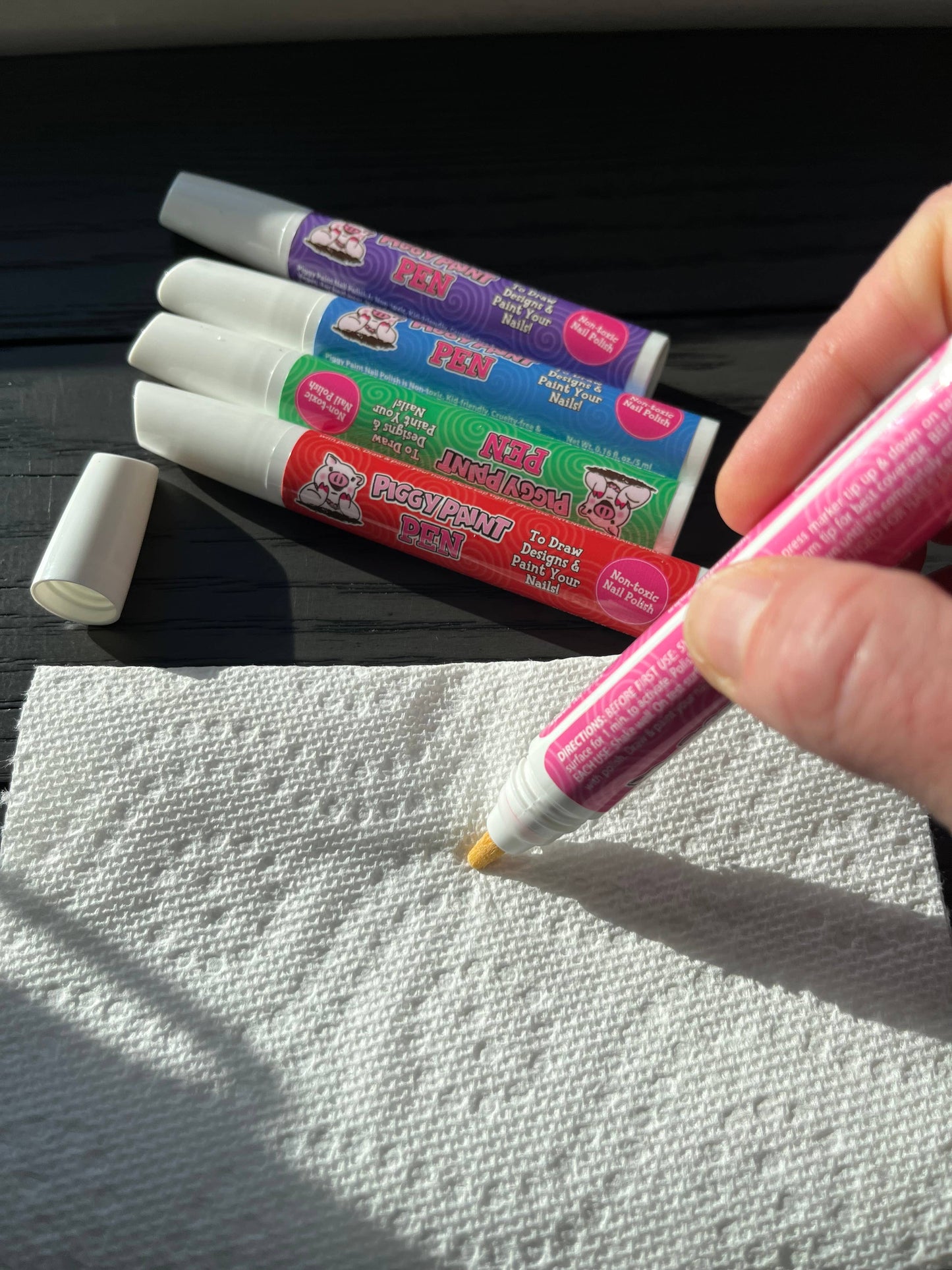 Piggy Paint - Piggy PINK Piggy Paint Pen Non-Toxic Kids Nail Polish