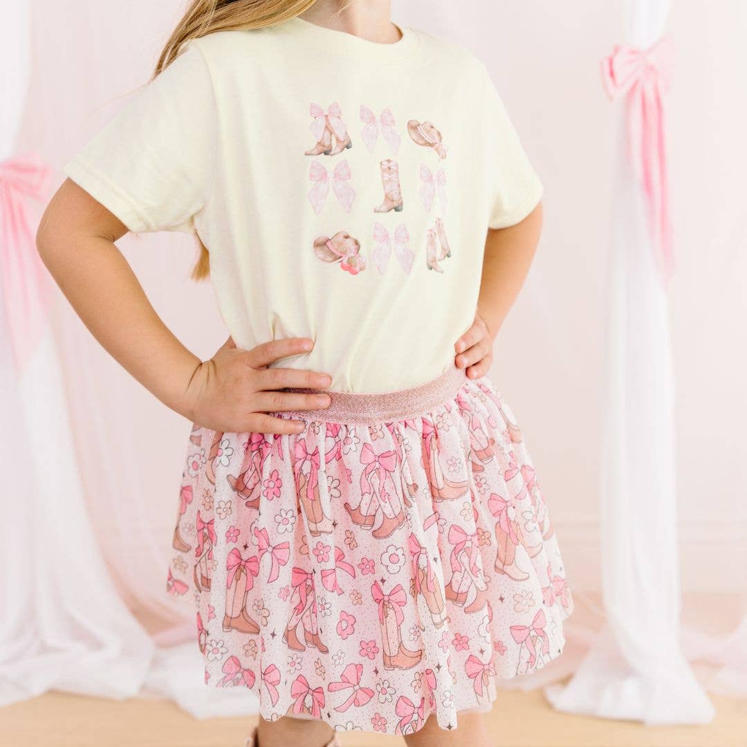 Boots and Bows Cowgirl Short Sleeve T-Shirt