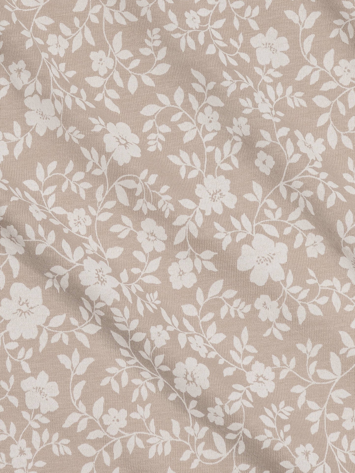 Colored Organics - Organic Baby Swaddle Blanket - Nicola Floral / Beige