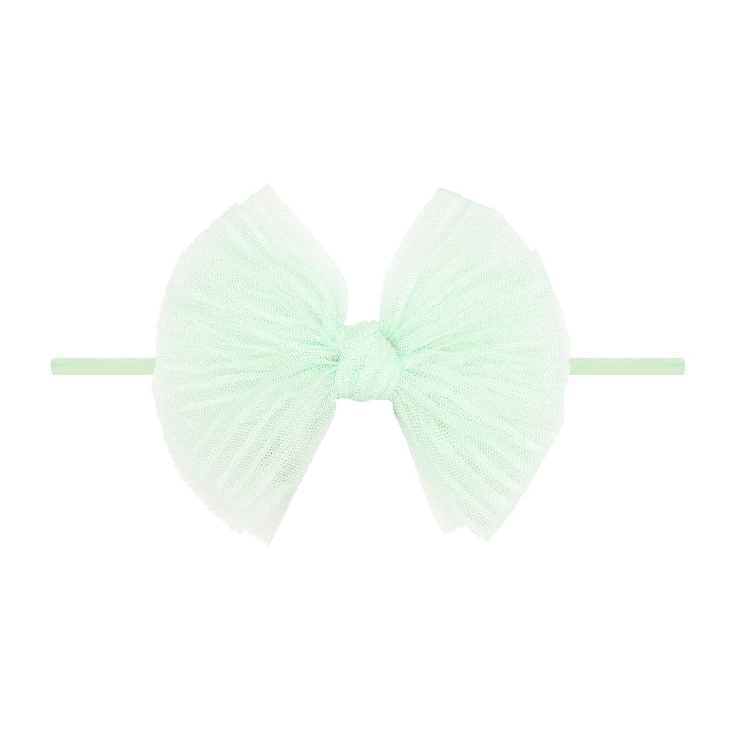Baby Bling® Tulle FAB® Skinny nylon headband with tulle bow