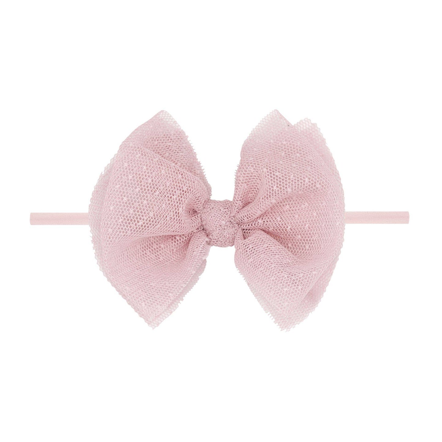 Baby Bling® Tulle FAB® Skinny nylon headband with tulle bow