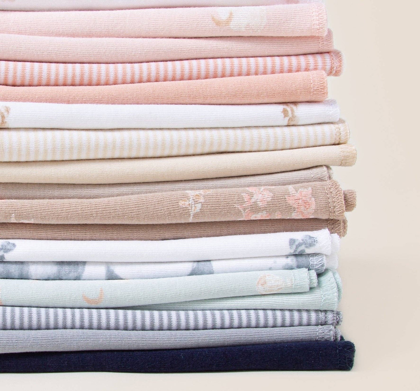 Burp Cloths 5 Pack - Pink Sand | Organic Cotton