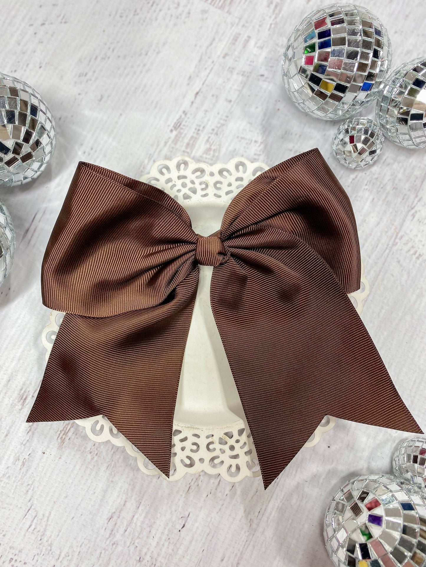 6" Cheer/Dance Bow - Alligator Clip