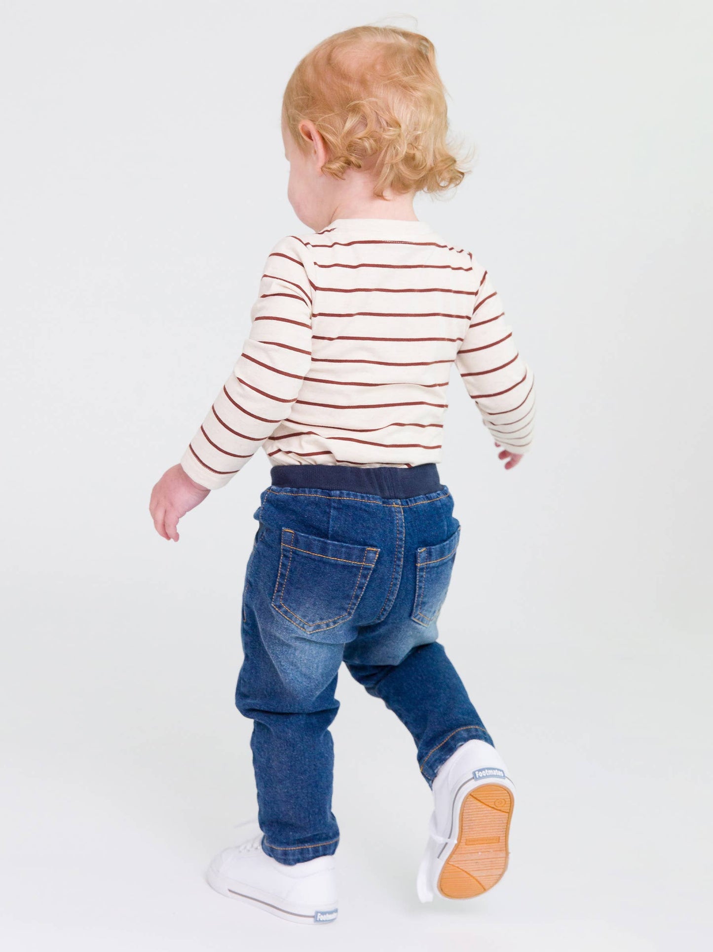 RuffleButts + RuggedButts - Boys Medium Wash Pull-on Jeans