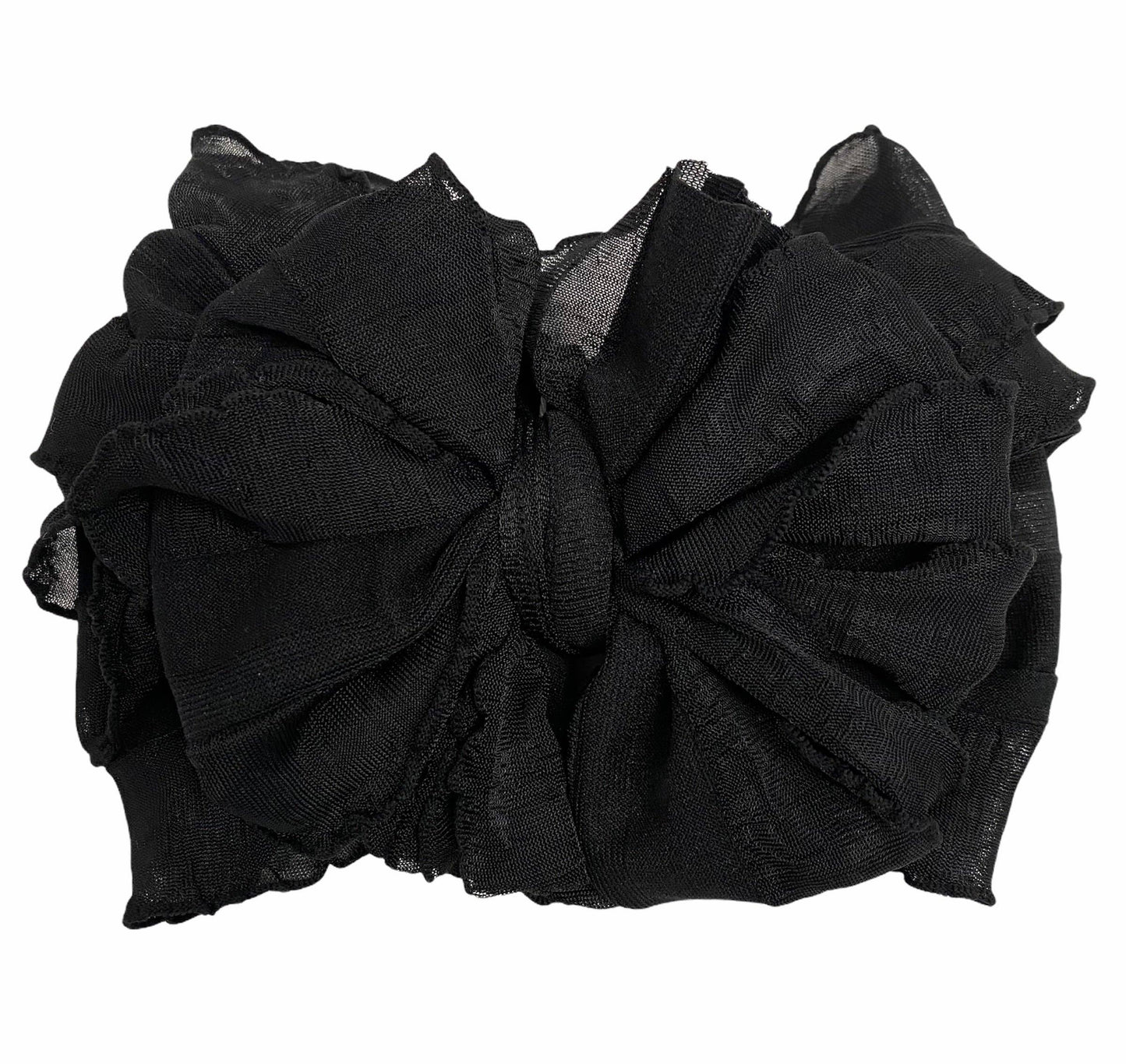 Rockin Royalty - Black Ruffled Headband