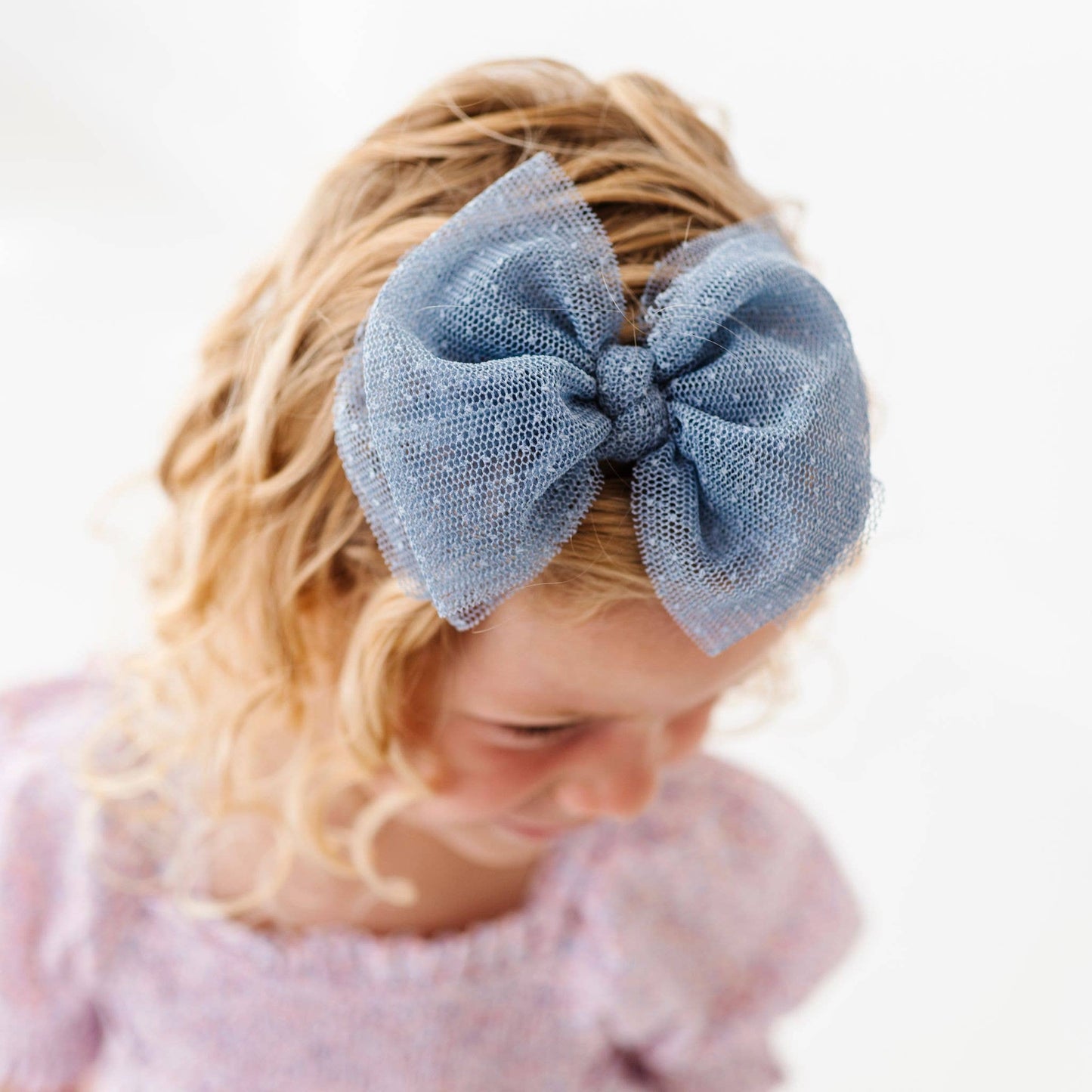 Baby Bling® Tulle FAB® Skinny nylon headband with tulle bow