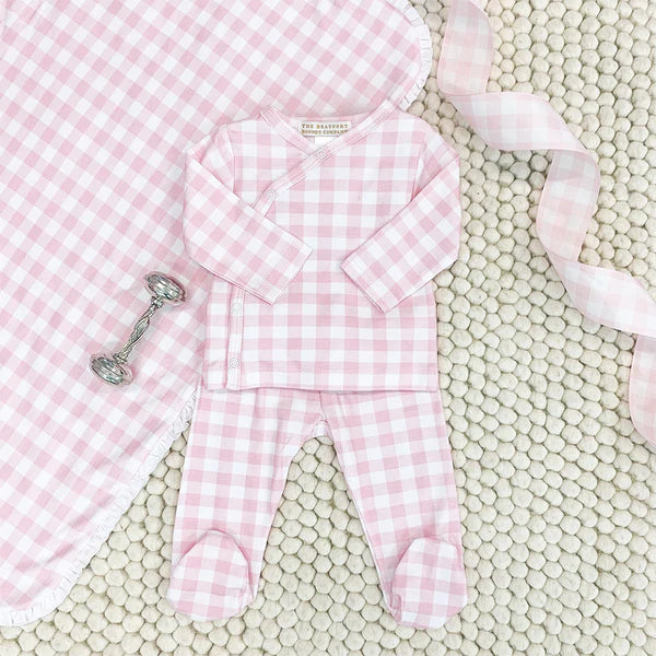 TBBC | Cameron Cross Front Set - Palm Beach Pink Gingham