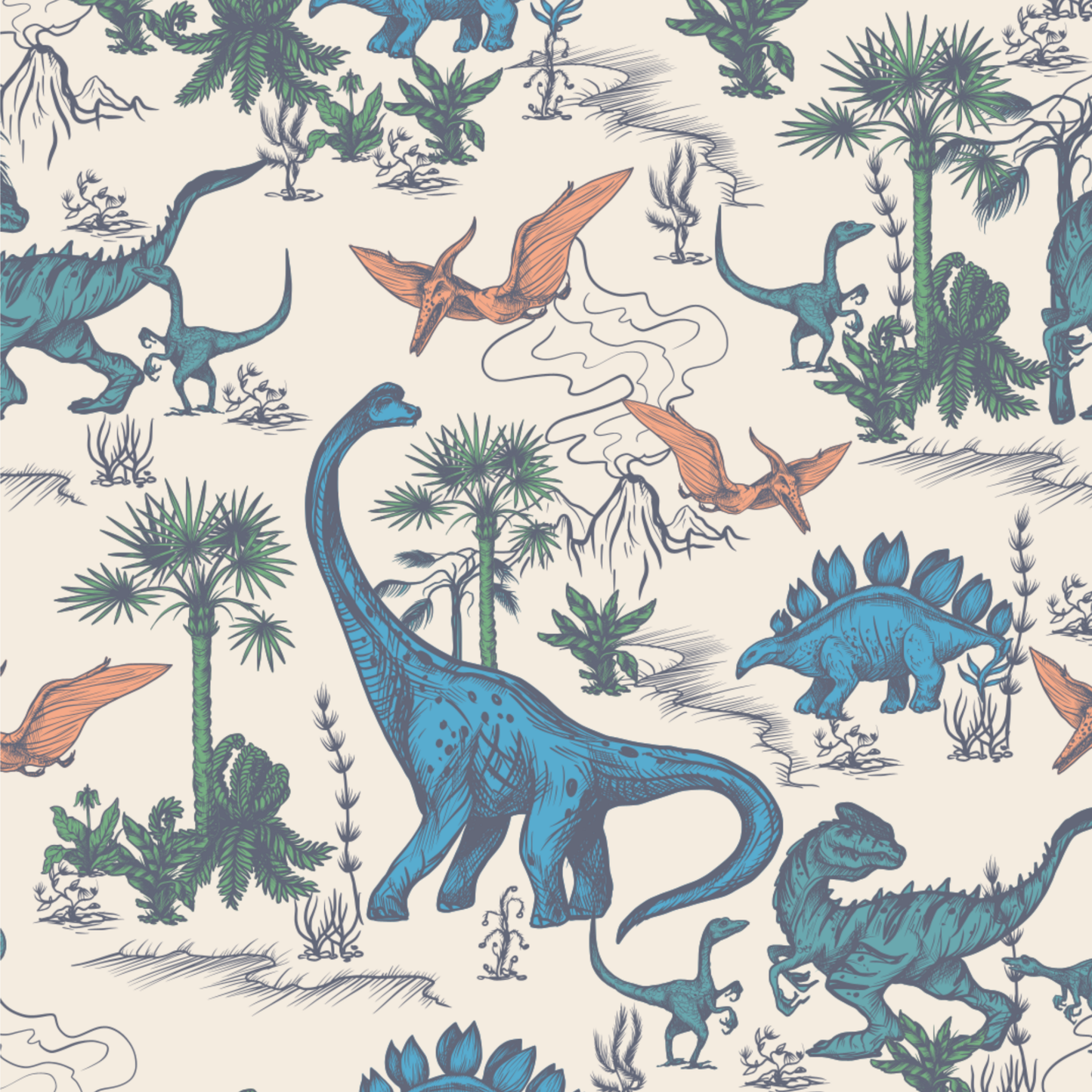 Sweet Bamboo - Big Kid Pajama S/S - Dinoland
