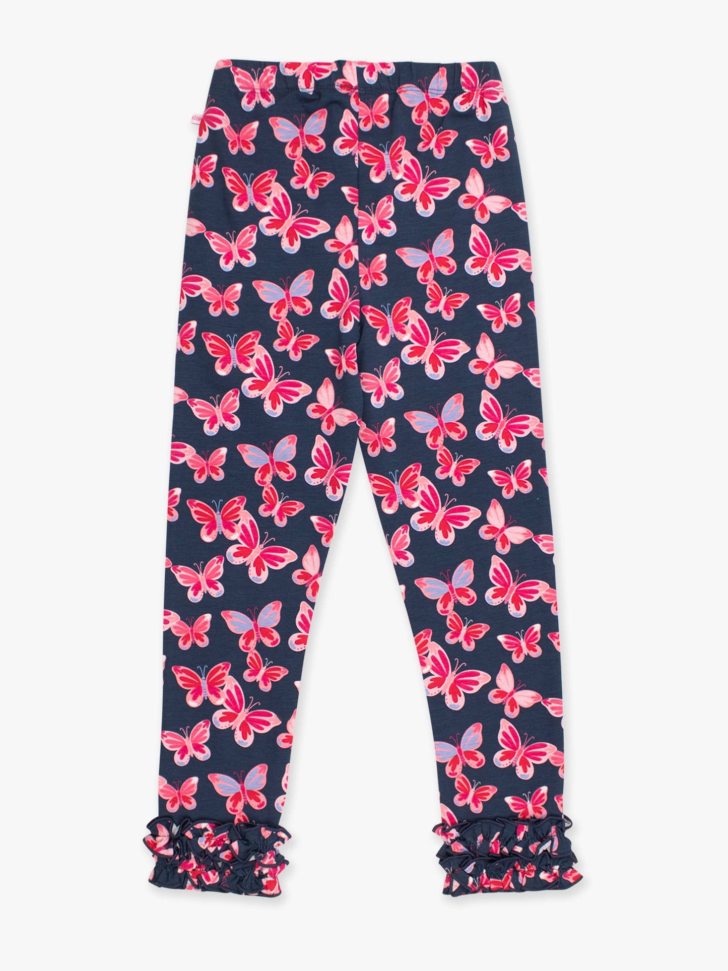 RuffleButts + RuggedButts - Girls Butterfly Bliss Classic Ruffle Leggings