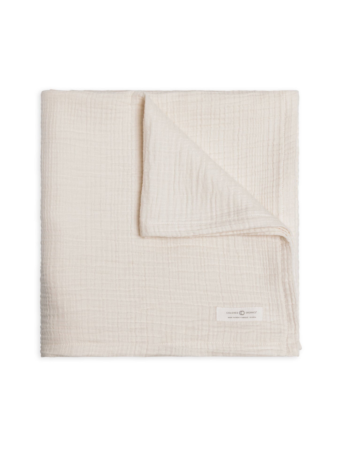 Colored Organics - Organic Baby Muslin Swaddle Blanket - Ivory