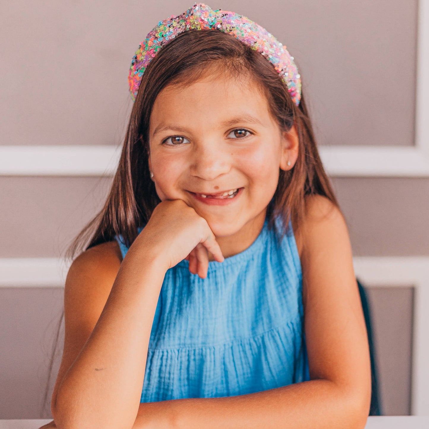 Confetti Sequin Knotted Headband