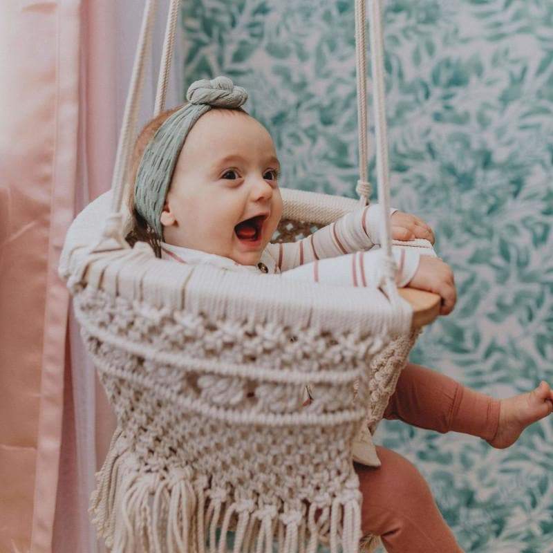 organic cotton | handmade macrame swing