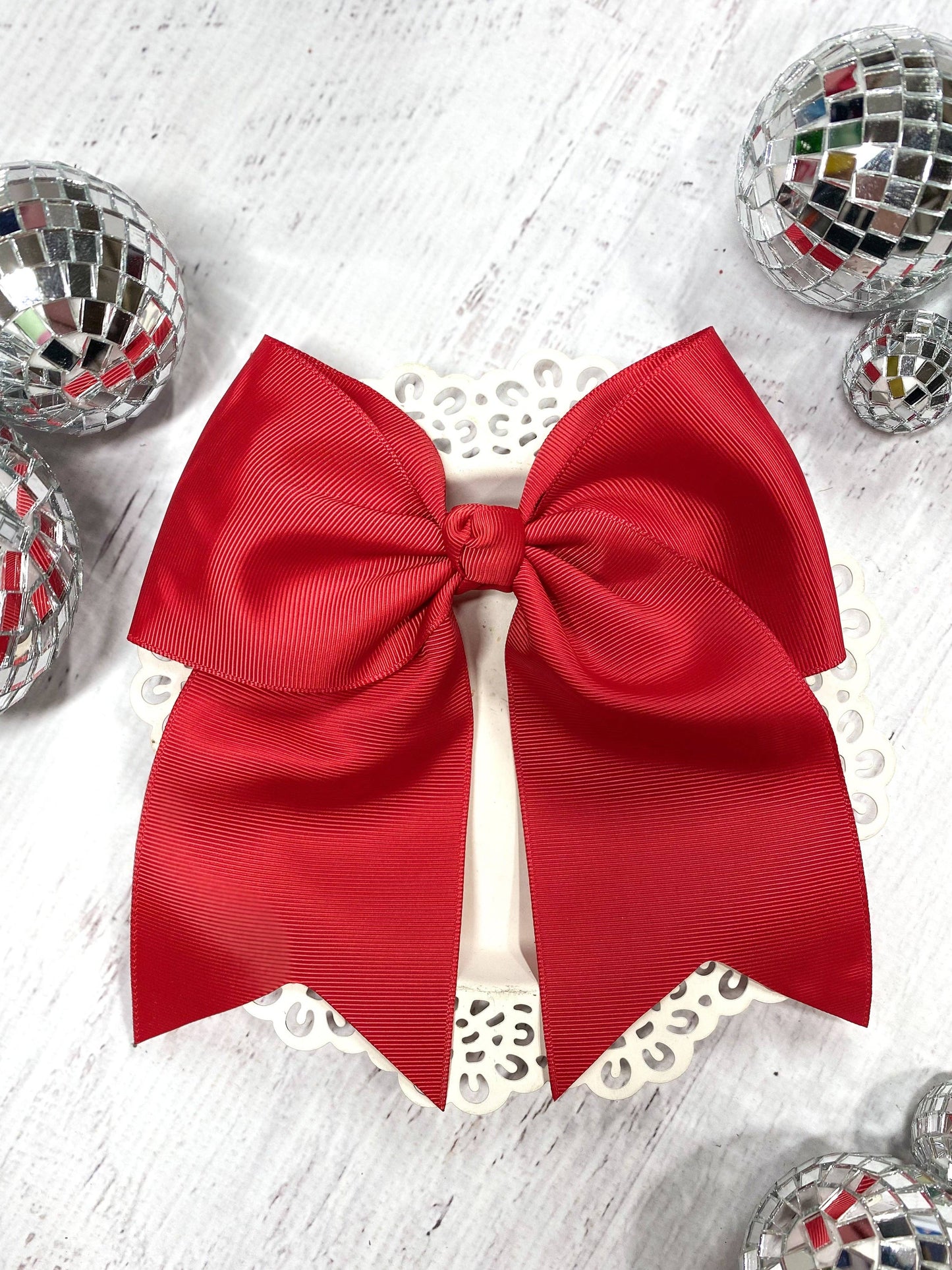 6" Cheer/Dance Bow - Alligator Clip