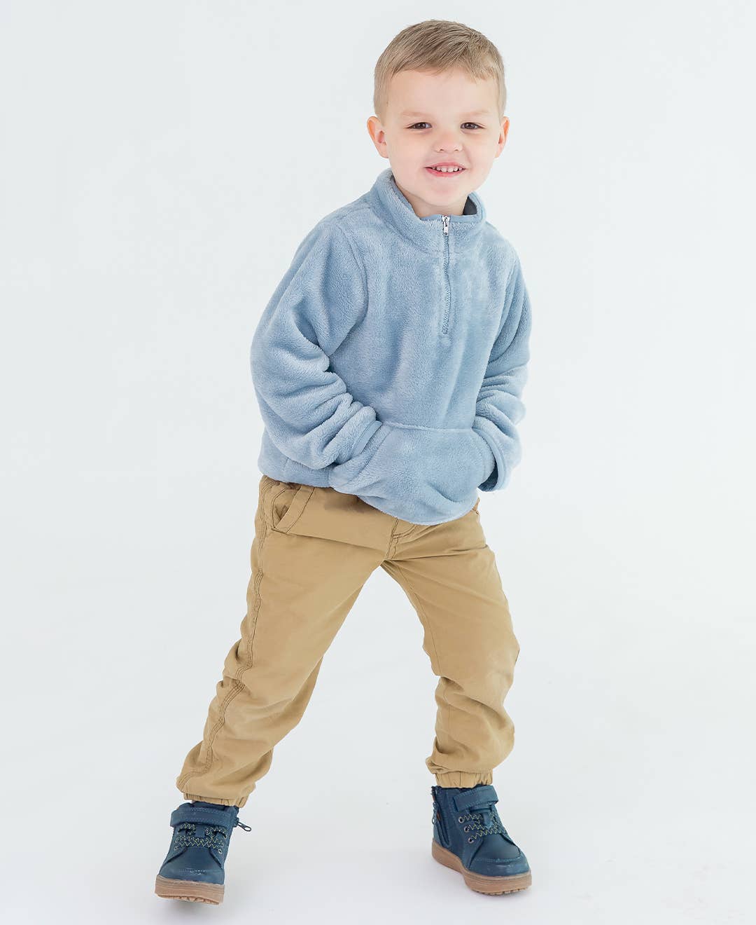 RuffleButts + RuggedButts - Boys Dark Khaki Jogger Pants