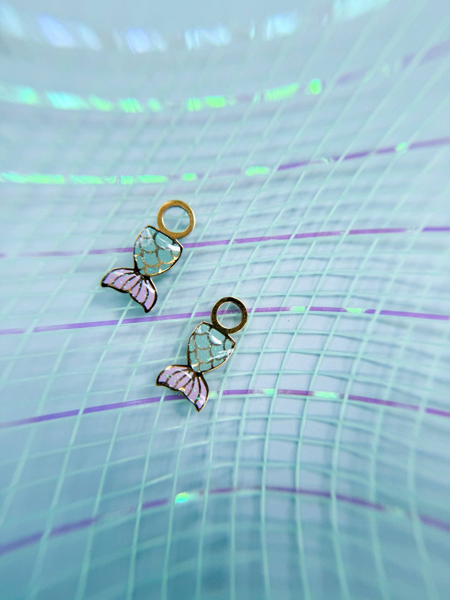Mermaid Tail Huggie Charms