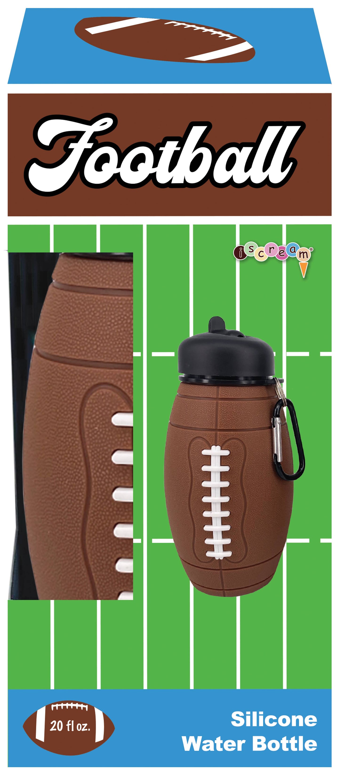 Silicone Football Water Bottle