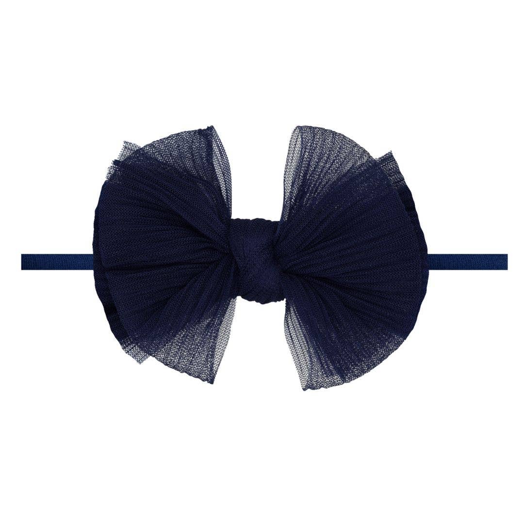 Baby Bling® Tulle FAB® Skinny nylon headband with tulle bow