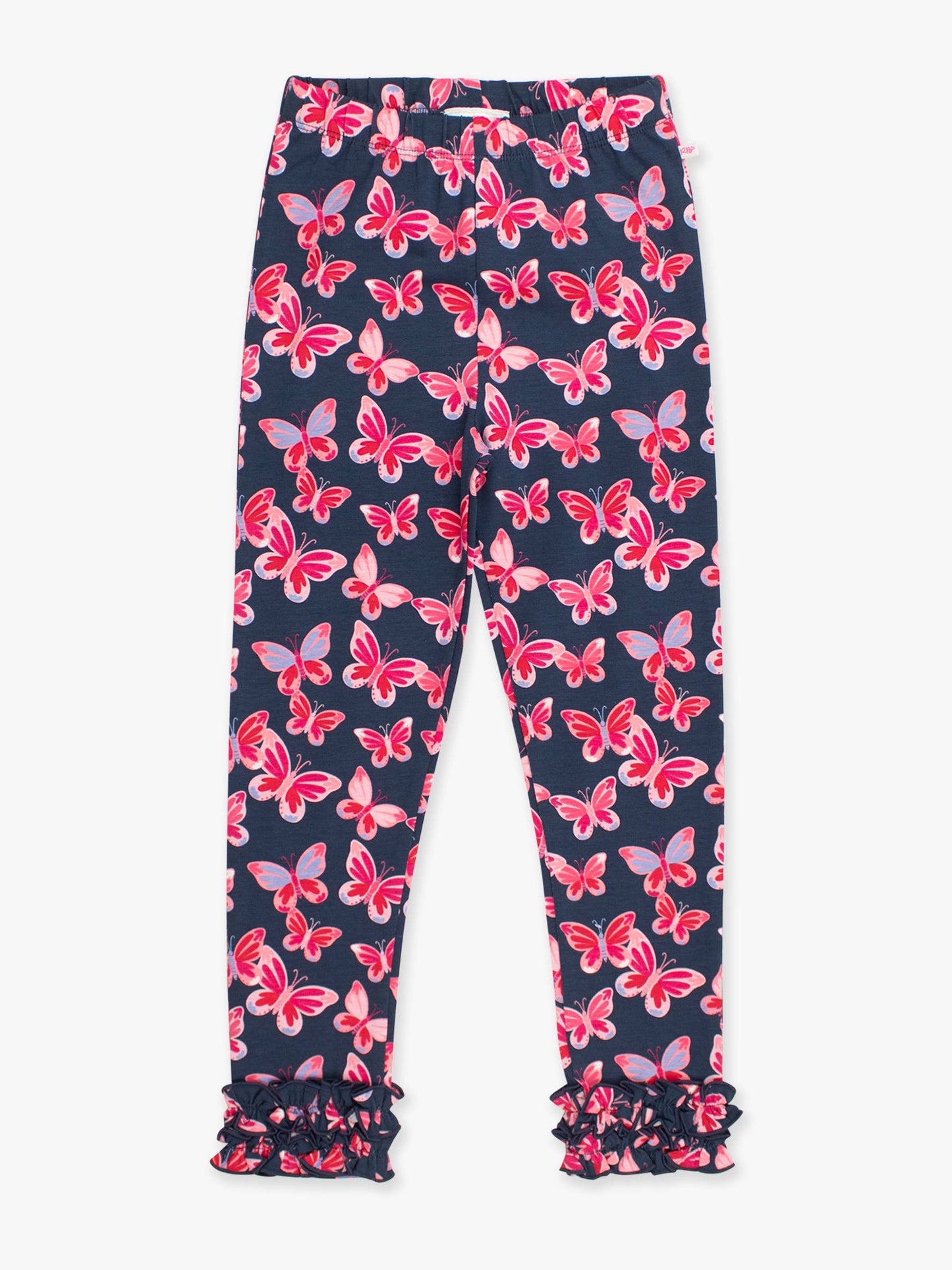 RuffleButts + RuggedButts - Girls Butterfly Bliss Classic Ruffle Leggings