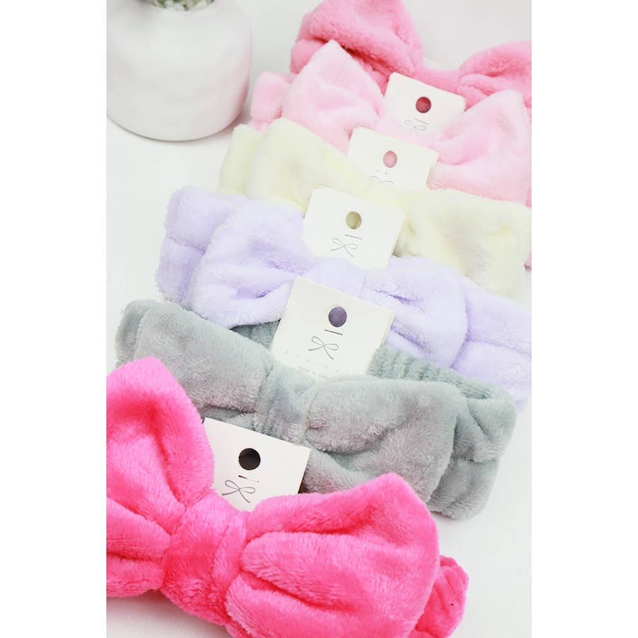 Plush Spa Bow Headband