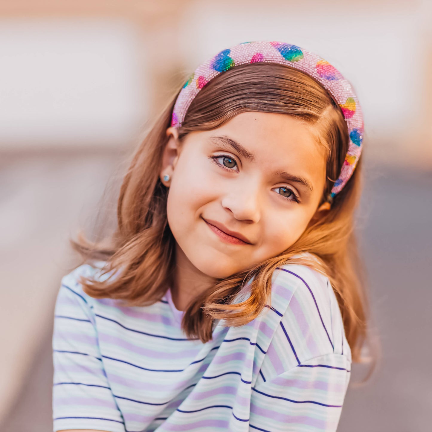 Rhinestone Heart Headband