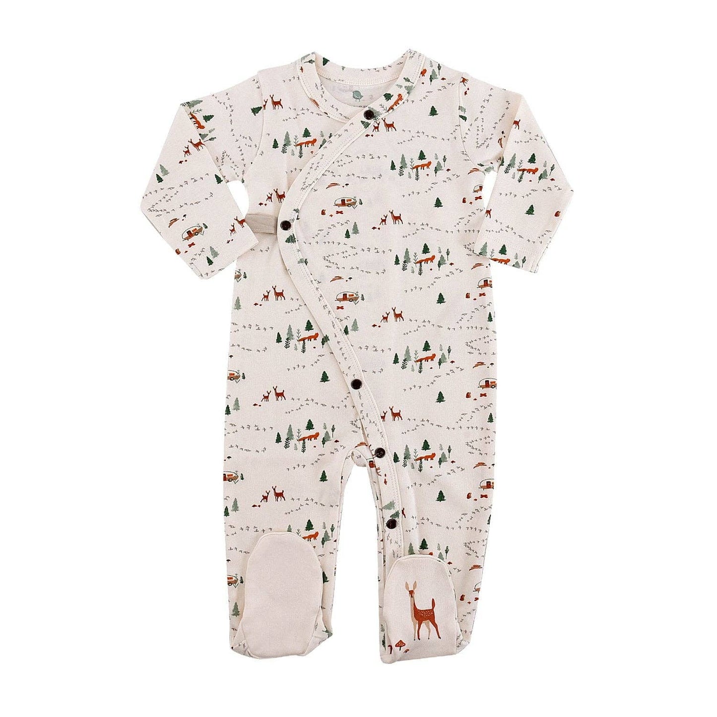 Finn + Emma - Footie | into the woods organic cotton