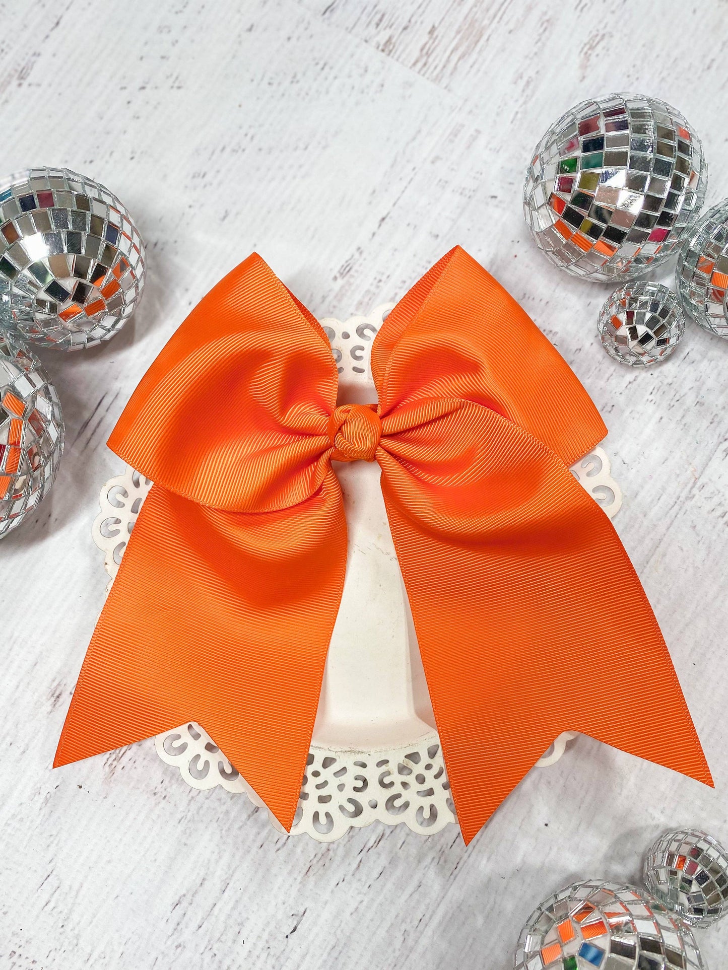 6" Cheer/Dance Bow - Alligator Clip