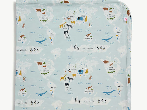Magnetic Me | Modal Swaddle Blanket - Sea the World
