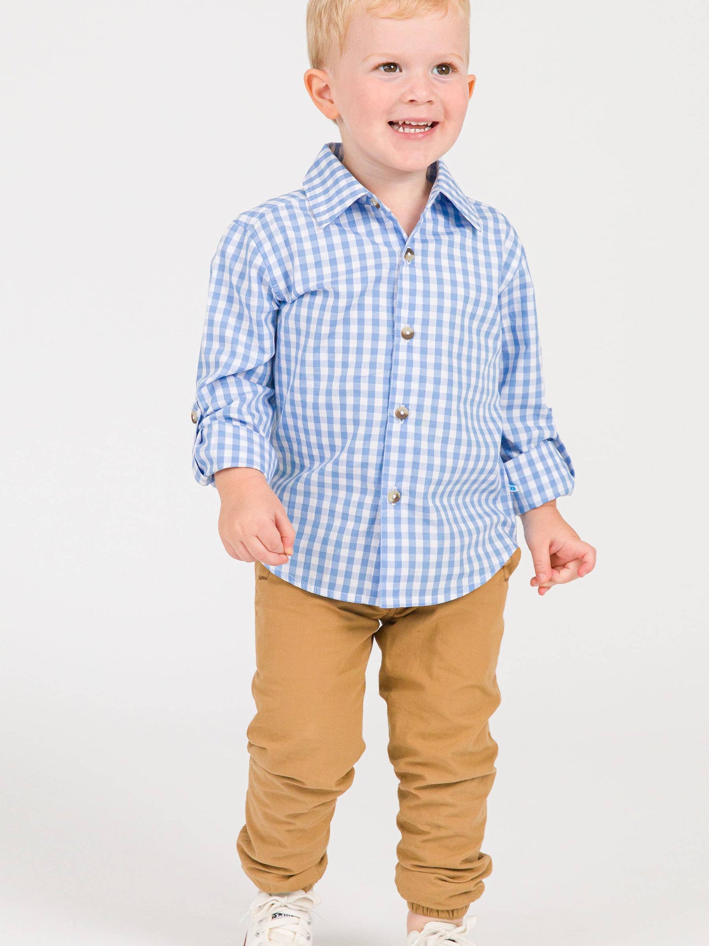 RuffleButts + RuggedButts - Boys Dark Khaki Jogger Pants